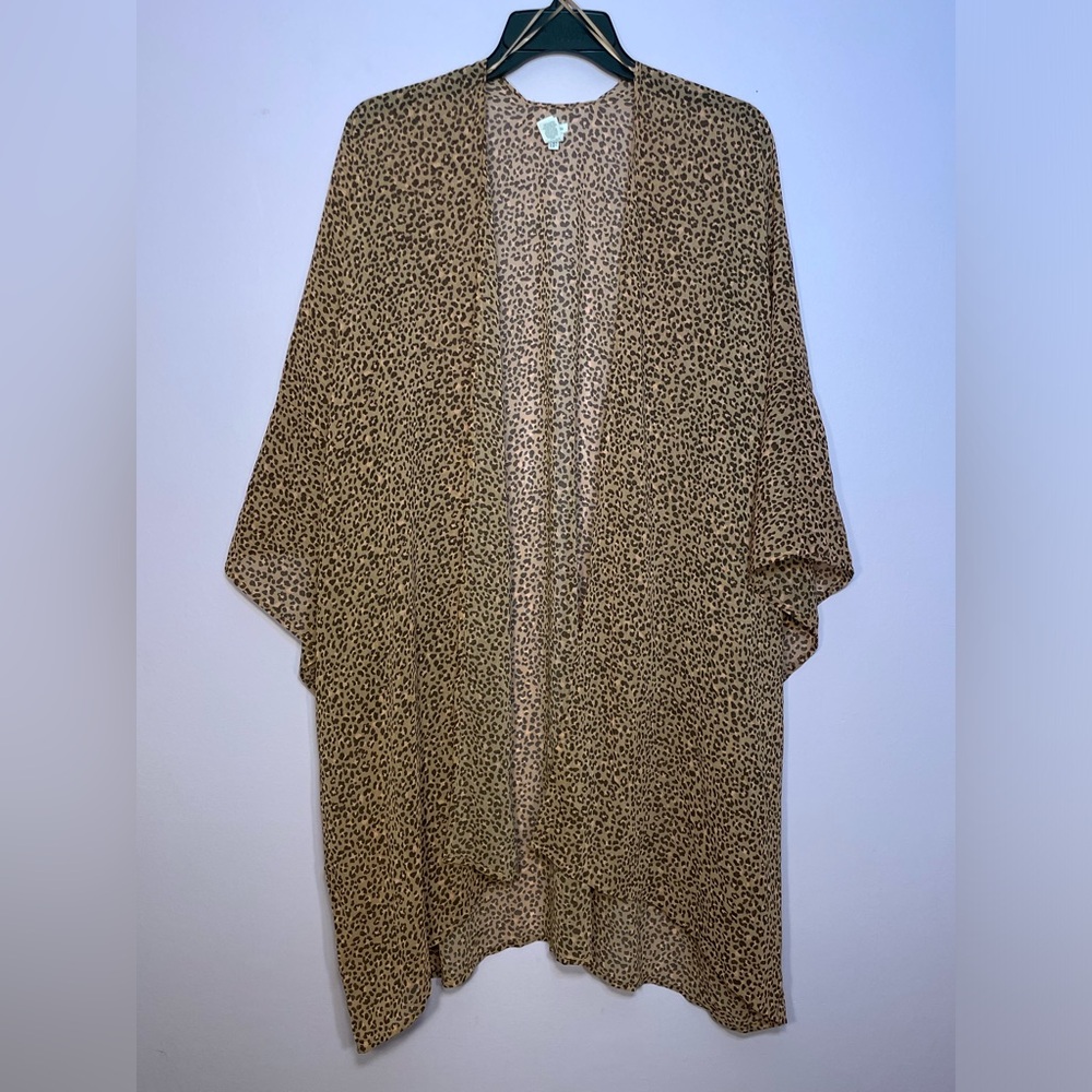 Aerie American Eagle Leopard Kimono One Size Fits All NWOT